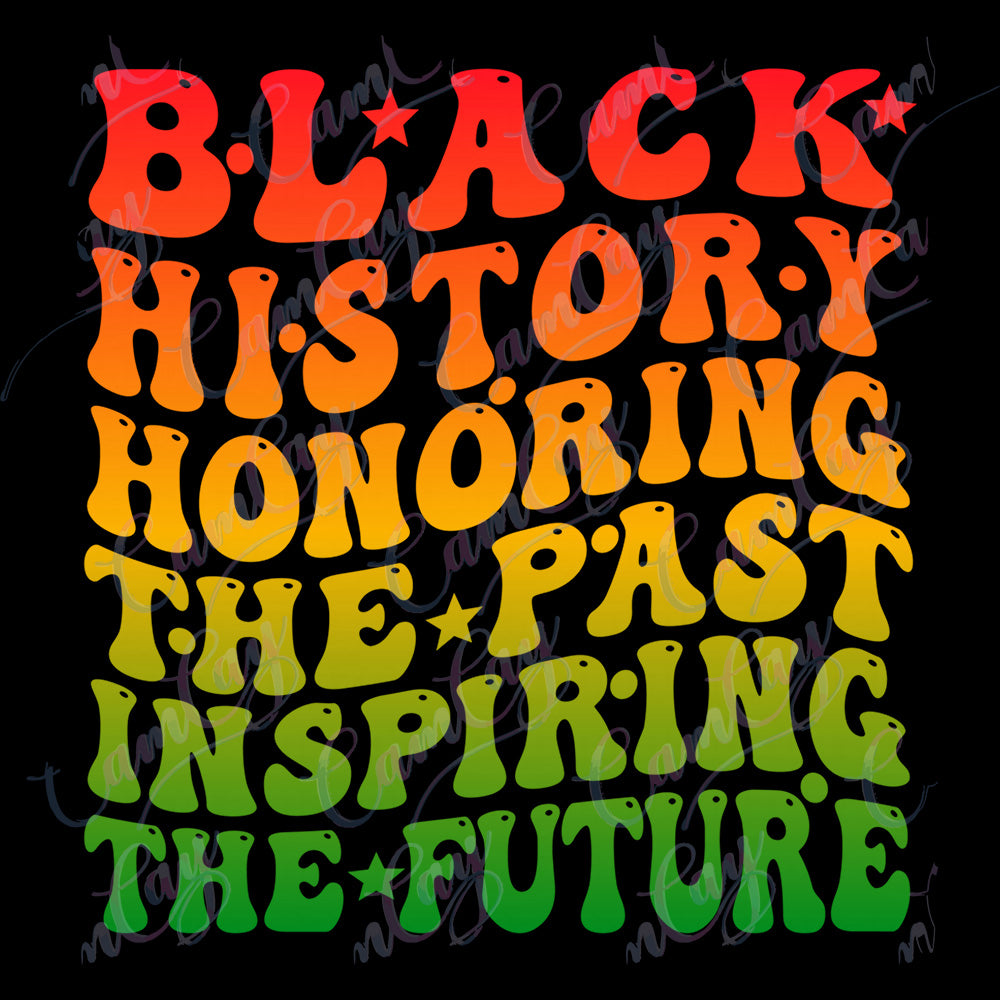 Black History Gradient 4x4 Transfer – Past & Future Power image 0