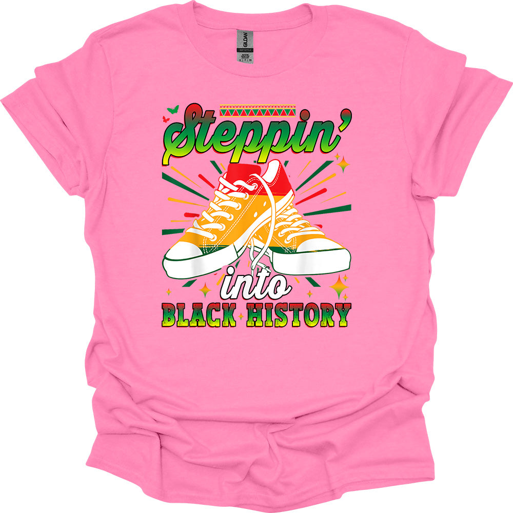 Steppin’ Into Black History Tee – Bold Moves, Deep Roots image 5
