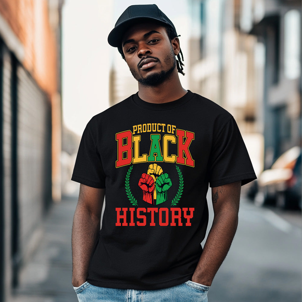 Product of Black History Tee – Red, Gold & Green Power image 0