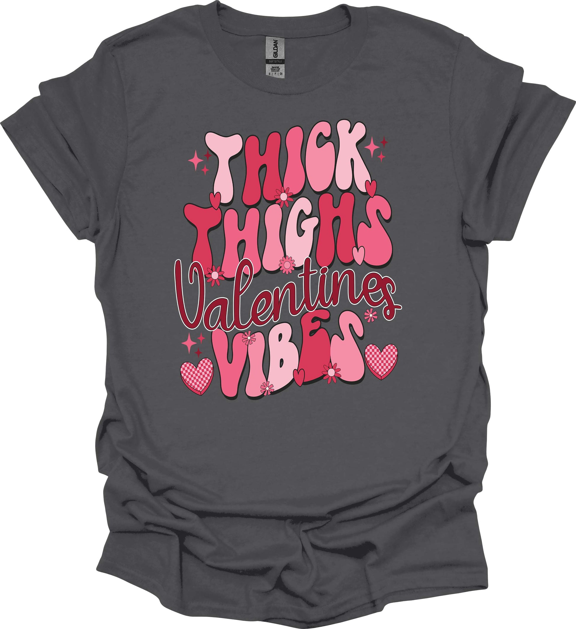 Thick Thighs Valentine Vibes Tee – Love Big, Strut Bold image 5