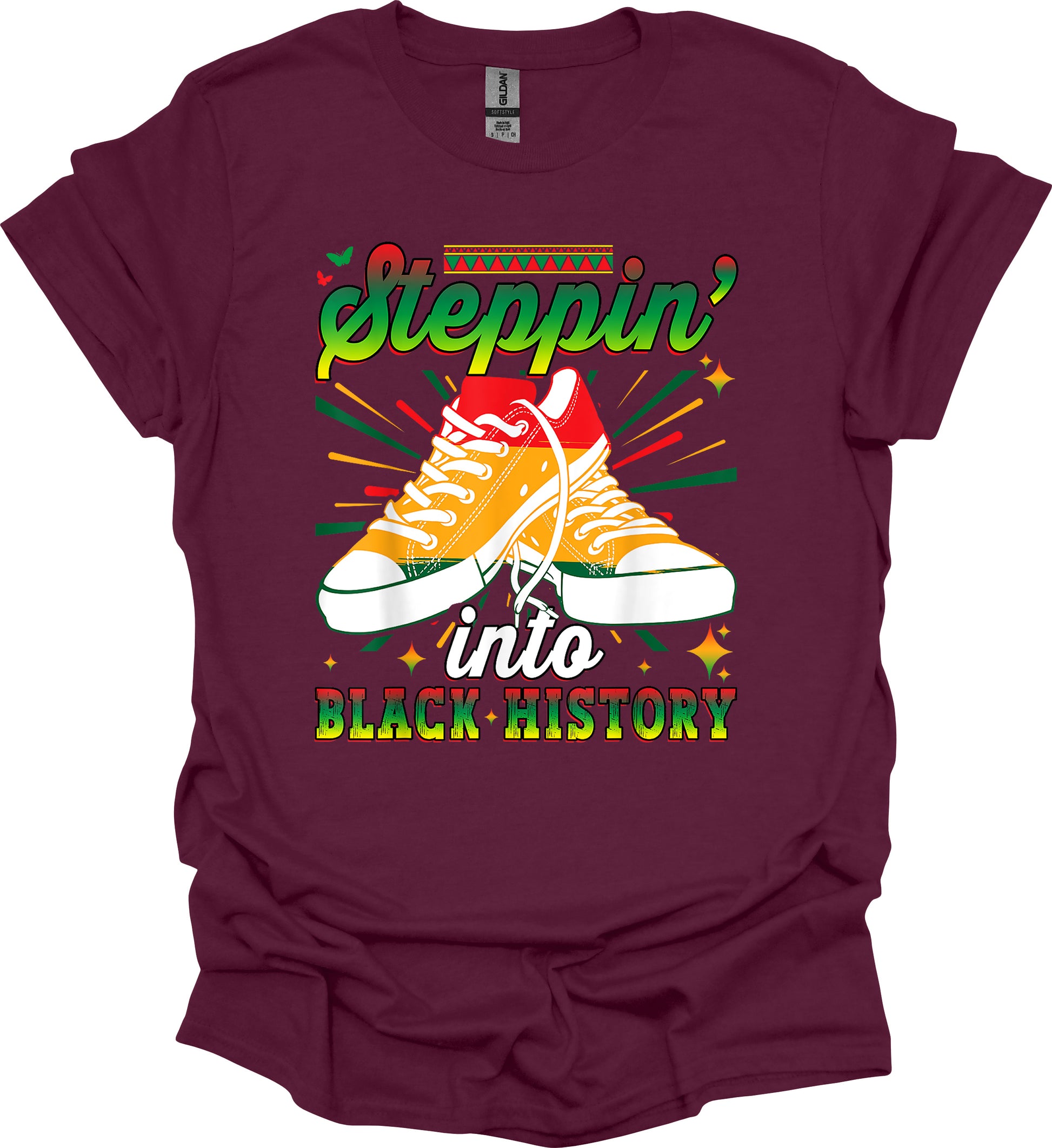 Steppin’ Into Black History Tee – Bold Moves, Deep Roots image 8