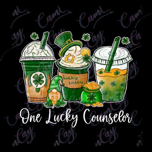 St. Paddy’s Counselor Glitter 4x4 Transfer image 0
