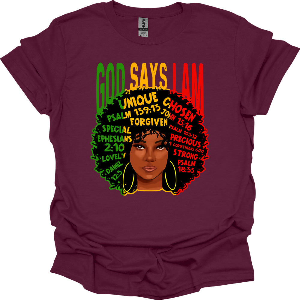 God Says I Am Tee – Faith, Identity & Power image 8