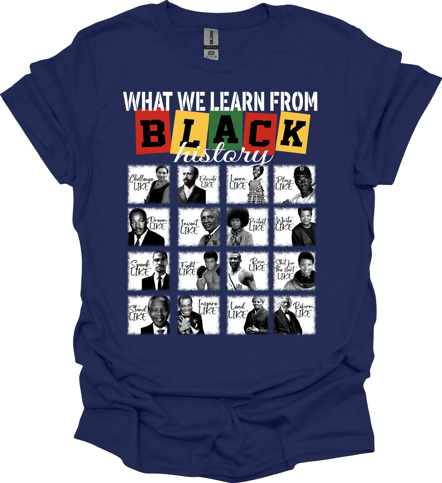 Lessons from Legends Tee – Black History Icons & Values image 8