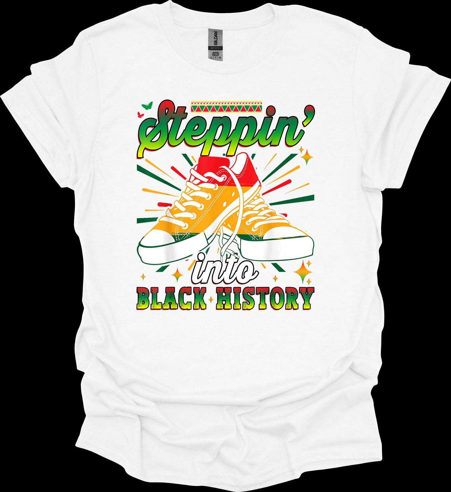 Steppin’ Into Black History Tee – Bold Moves, Deep Roots image 1