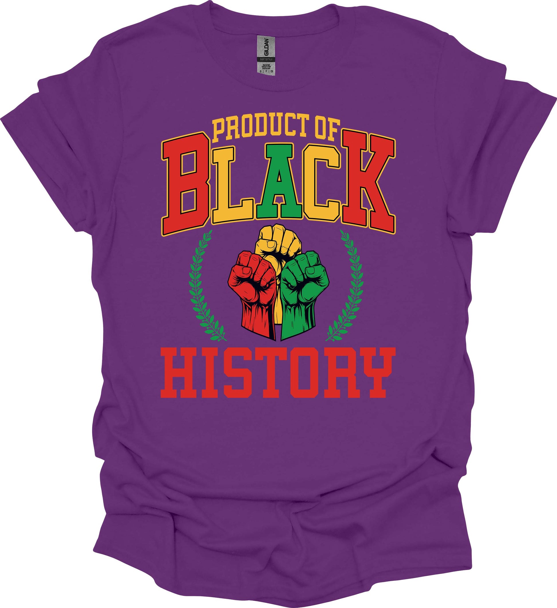 Product of Black History Tee – Red, Gold & Green Power image 4
