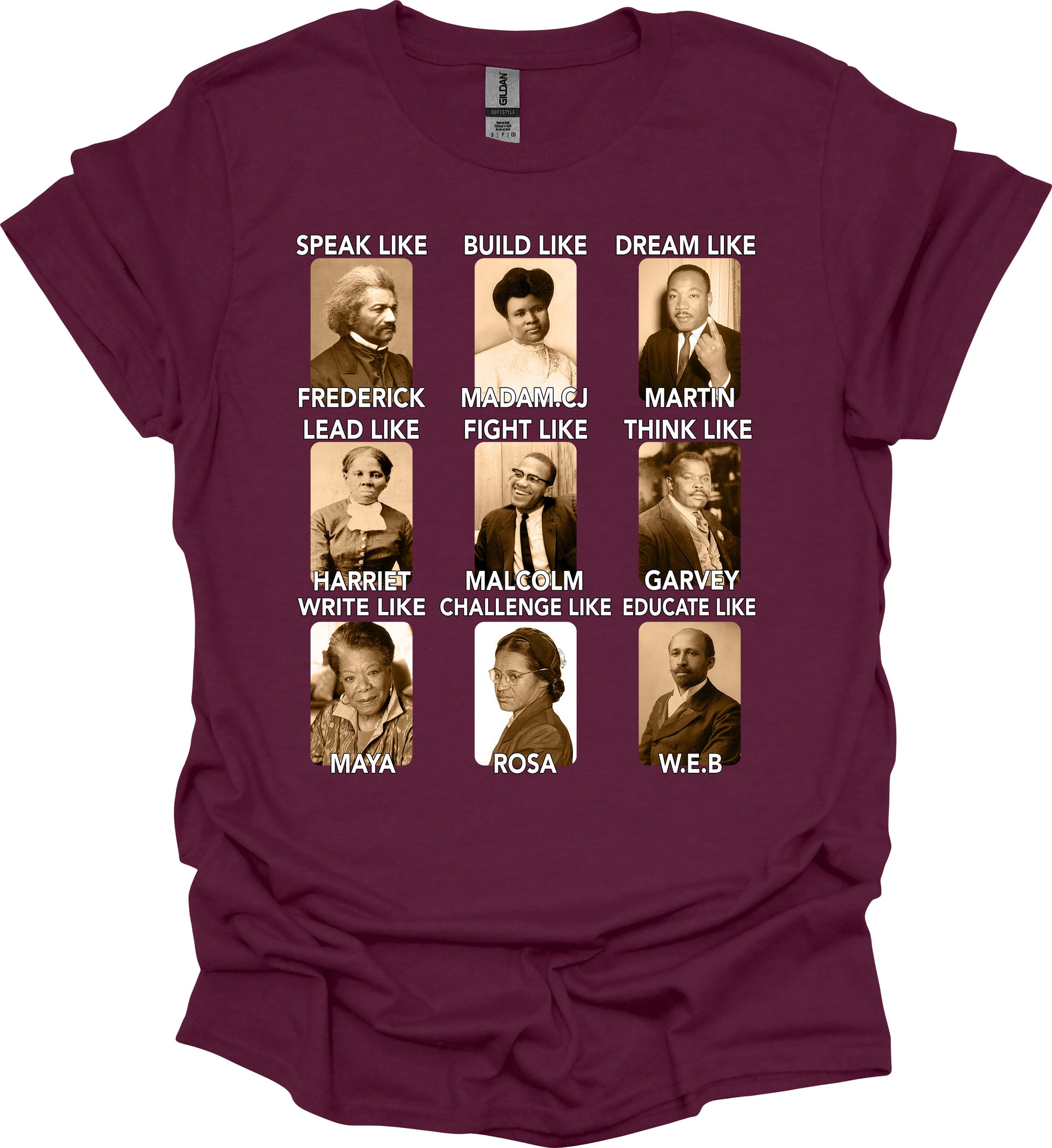 Emulate Greatness Tee – Black Icons, Timeless Lessons image 7