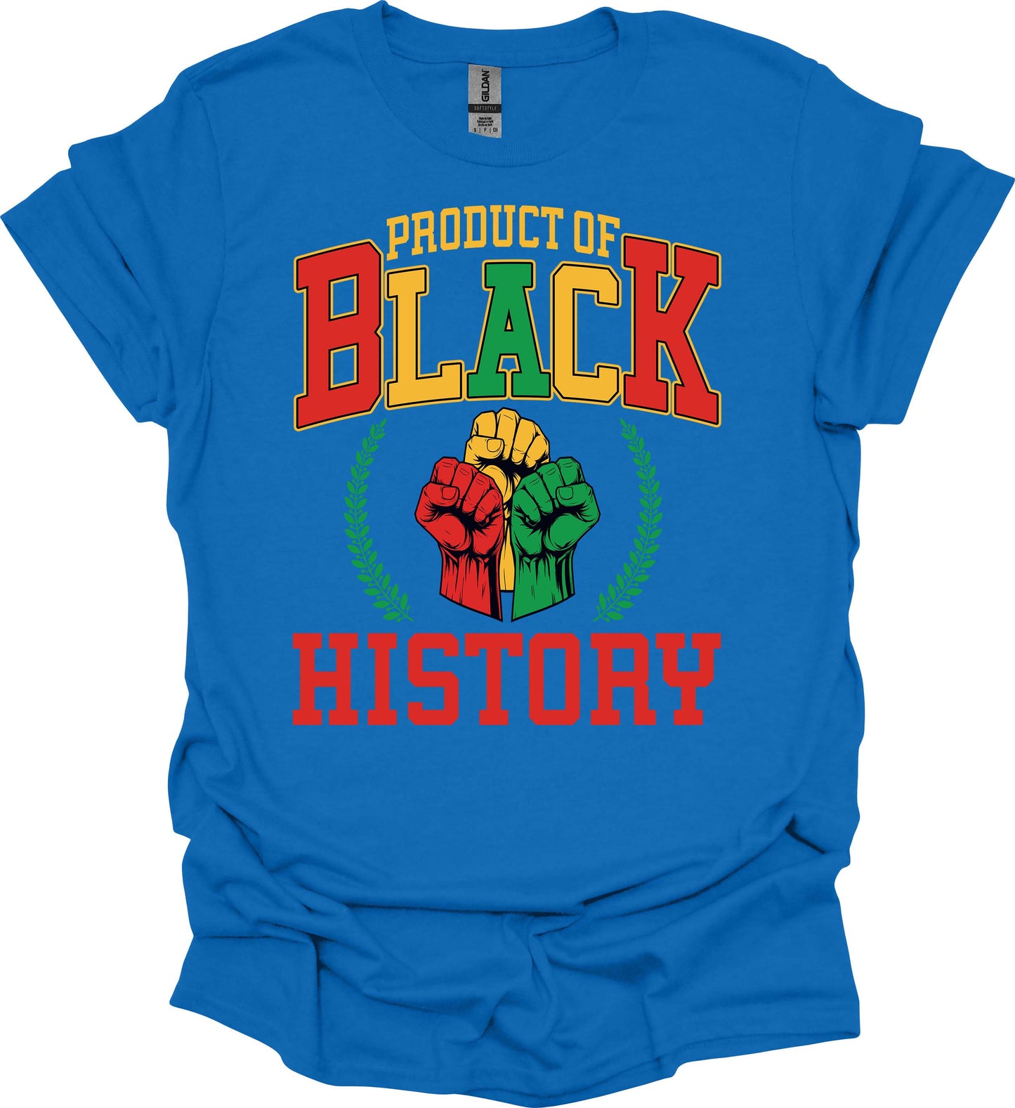 Product of Black History Tee – Red, Gold & Green Power image 2