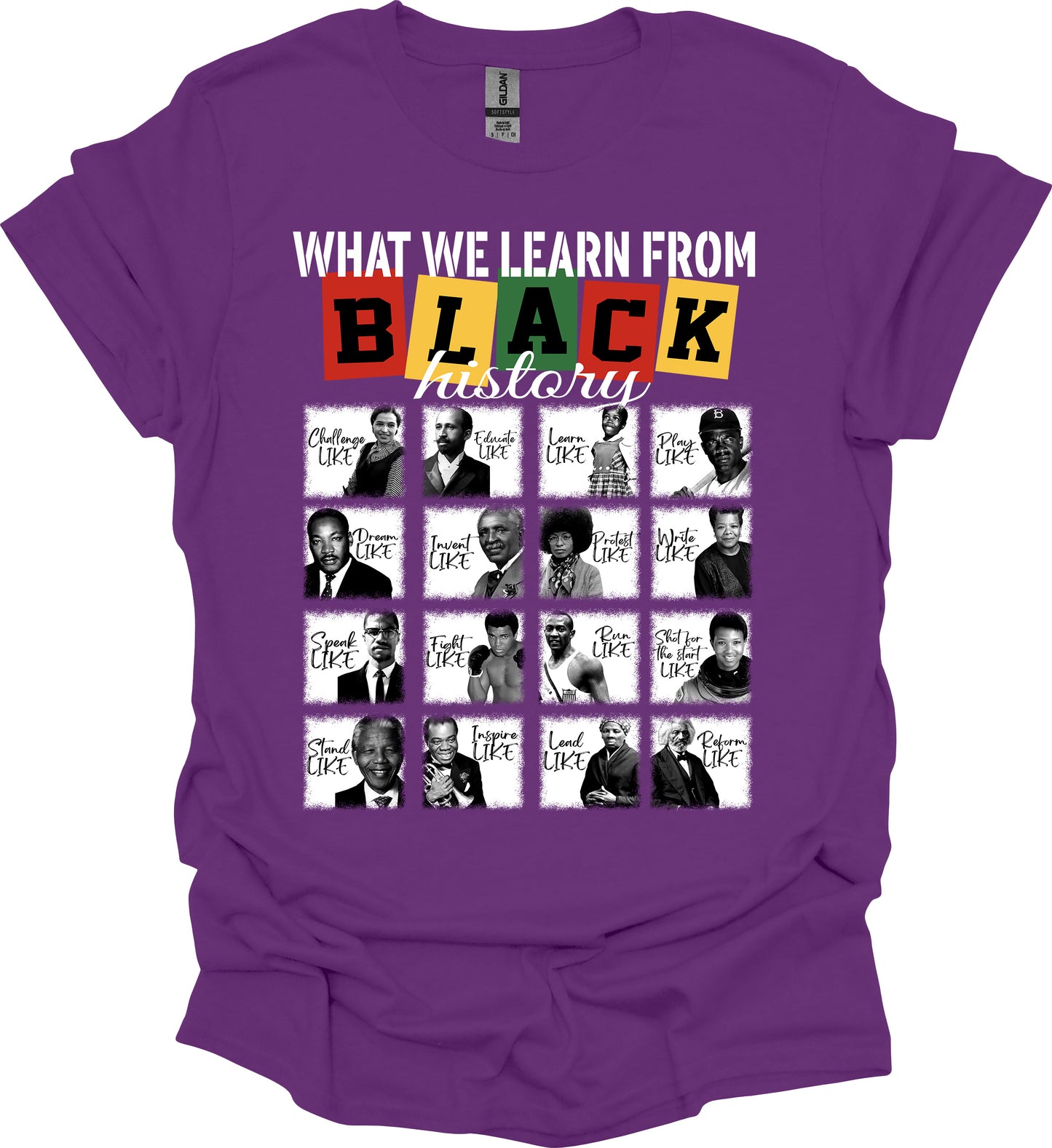 Lessons from Legends Tee – Black History Icons & Values image 4