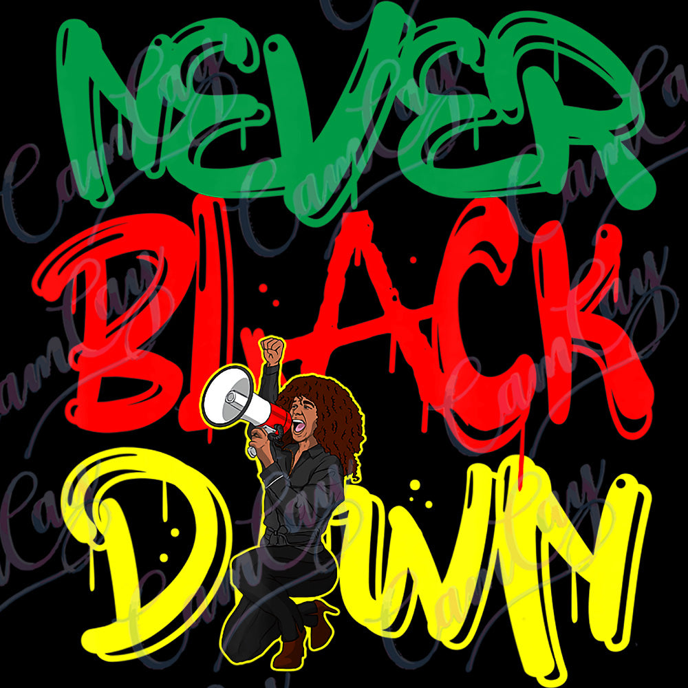 NEVER BLACK DOWN TRANSFER image 0
