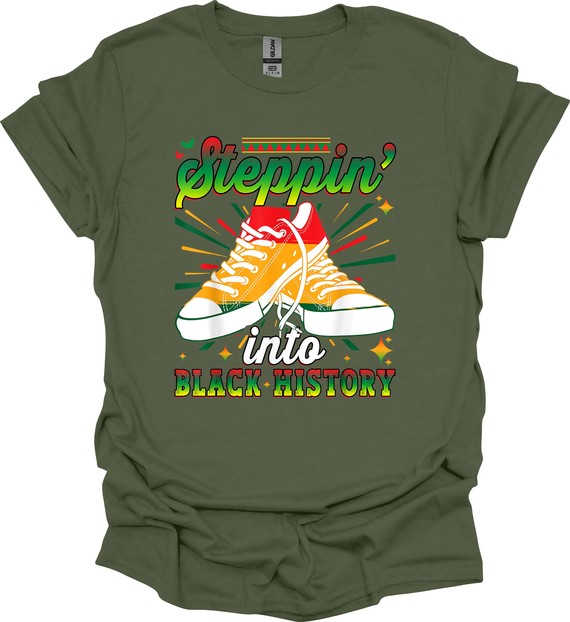 Steppin’ Into Black History Tee – Bold Moves, Deep Roots image 7