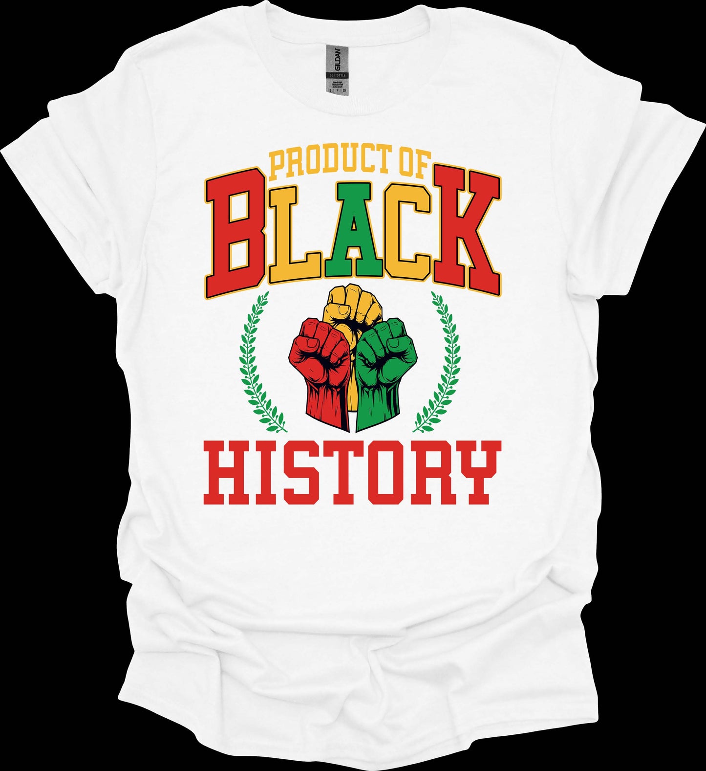 Product of Black History Tee – Red, Gold & Green Power image 1