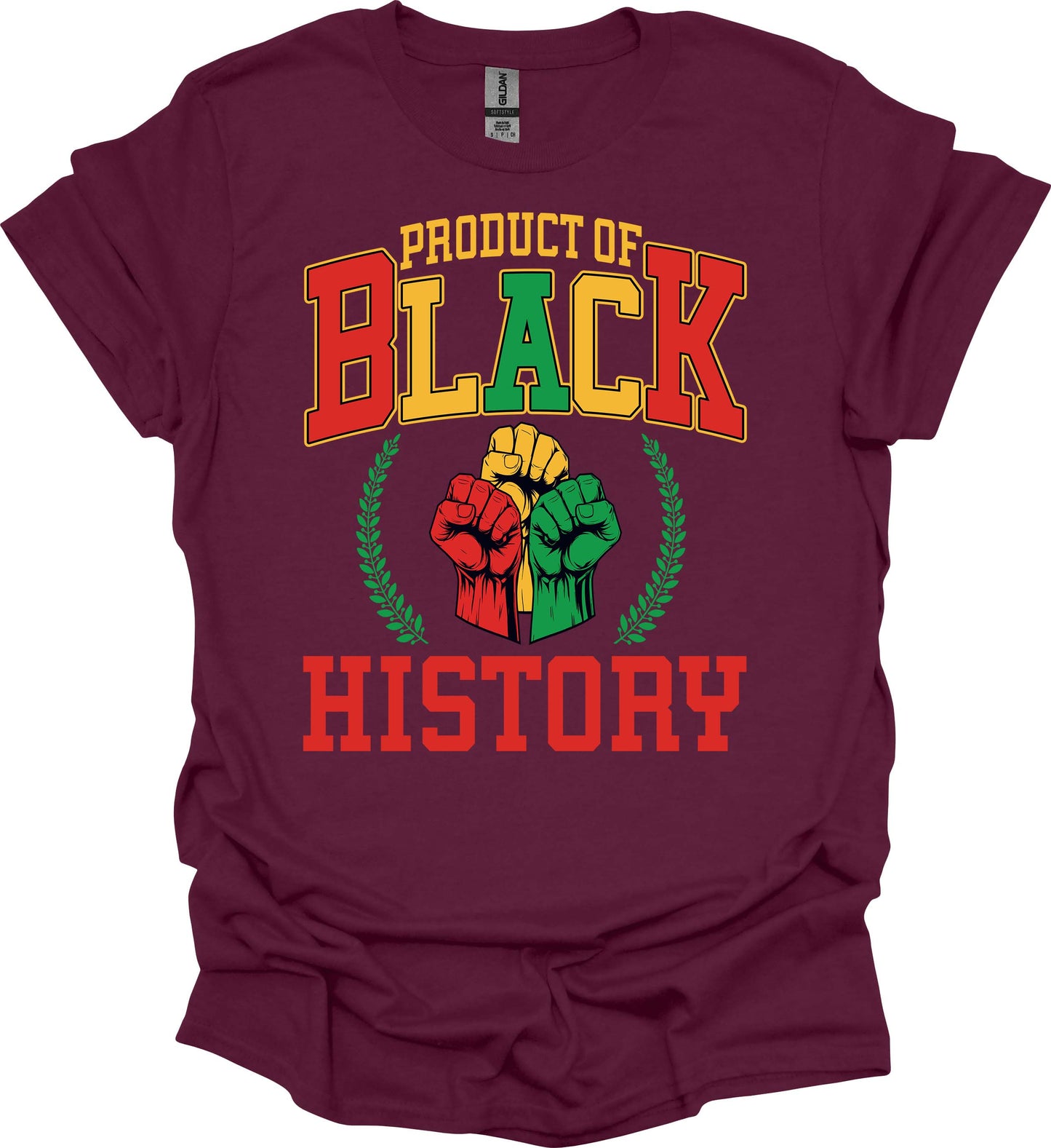 Product of Black History Tee – Red, Gold & Green Power image 6