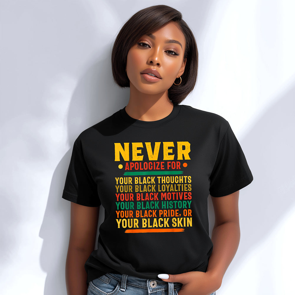 Never Apologize for Your Blackness Tee image 0