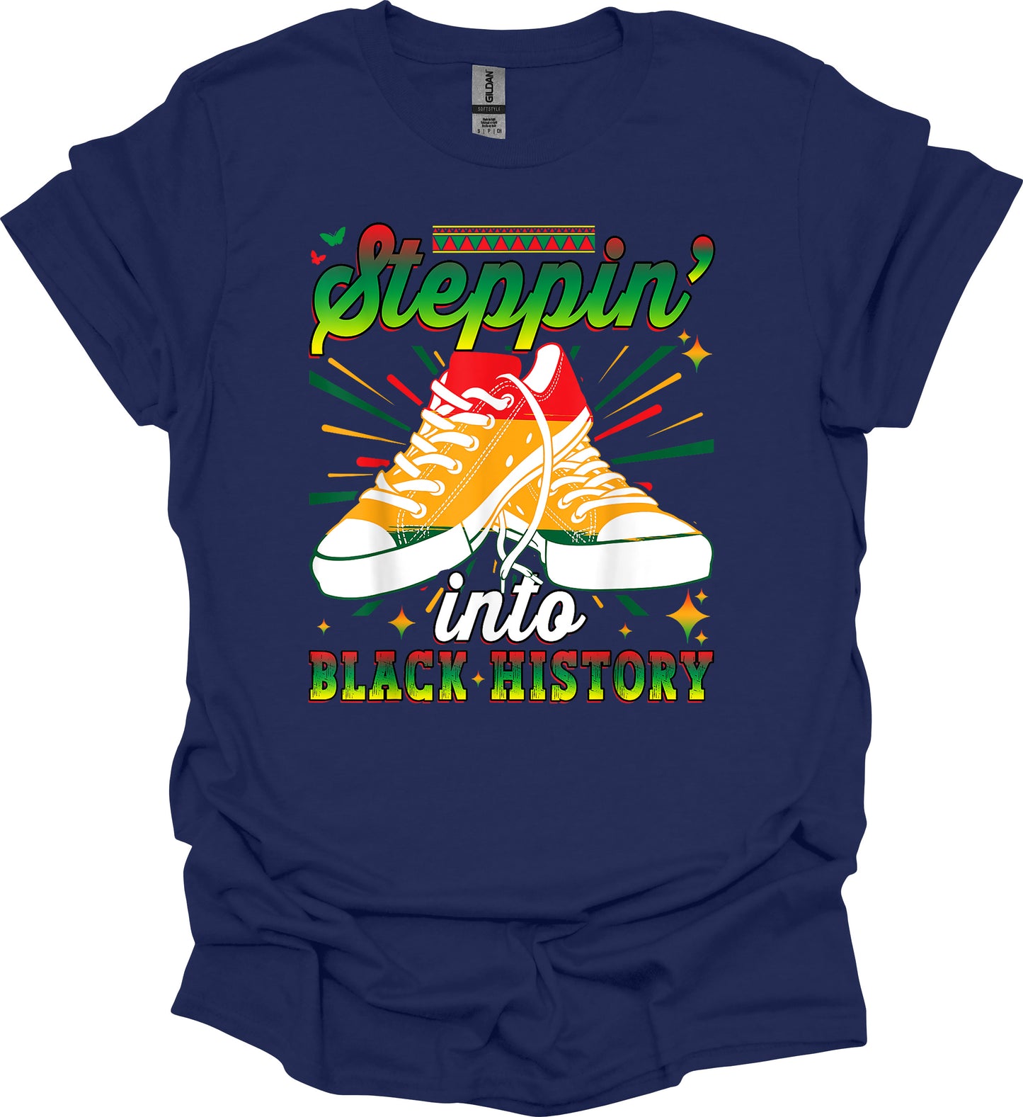Steppin’ Into Black History Tee – Bold Moves, Deep Roots image 4