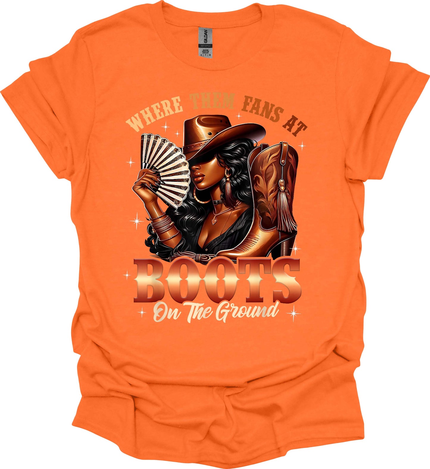 Where Them Fans At? Boots On the Ground Tee image 9