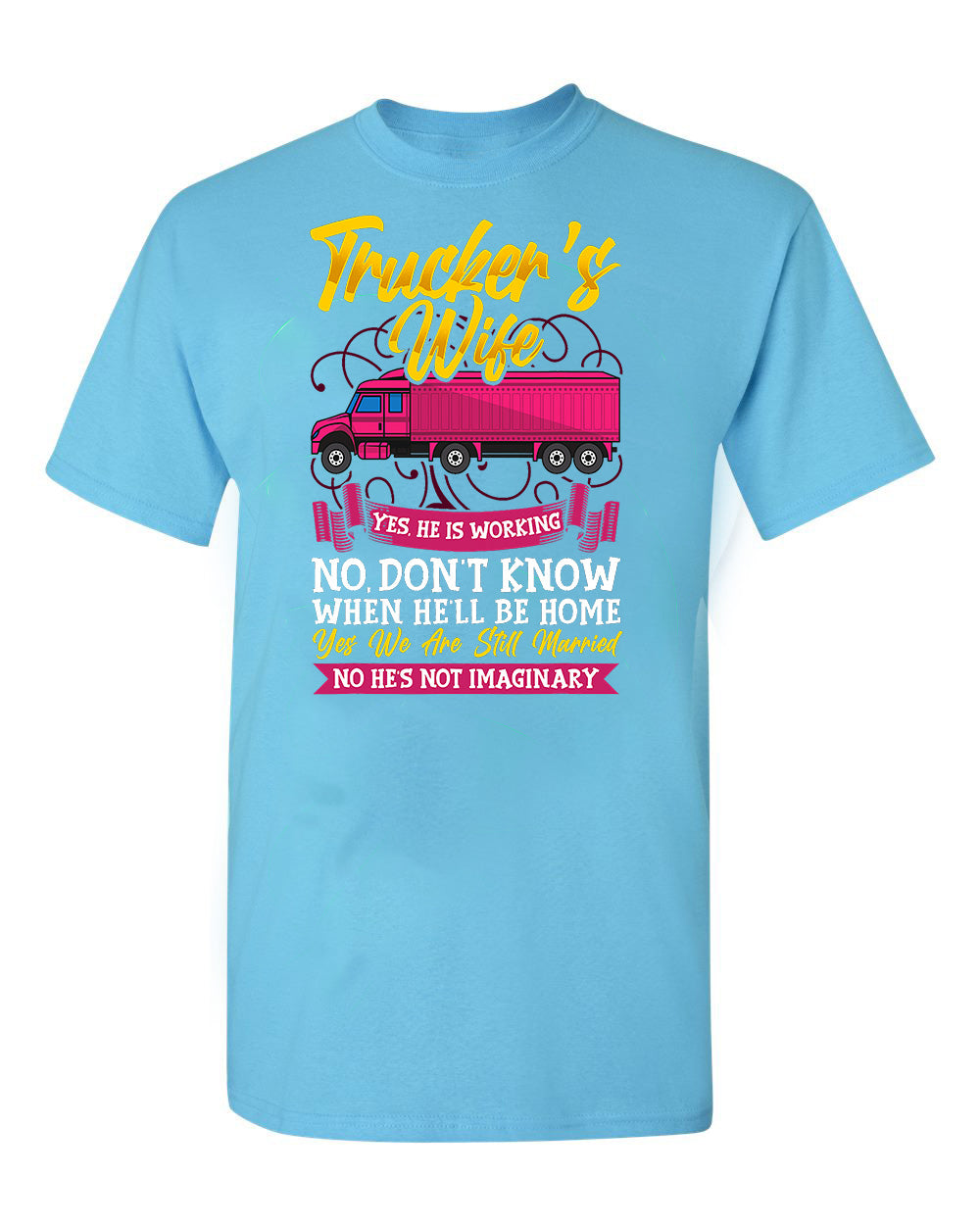 Married to the Road: Trucker’s Wife Tee image 3