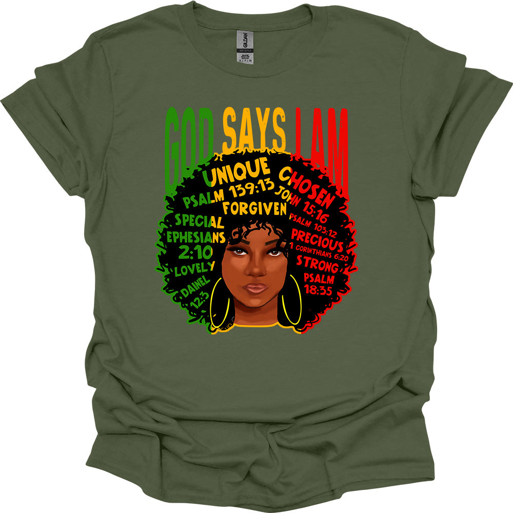 God Says I Am Tee – Faith, Identity & Power image 5