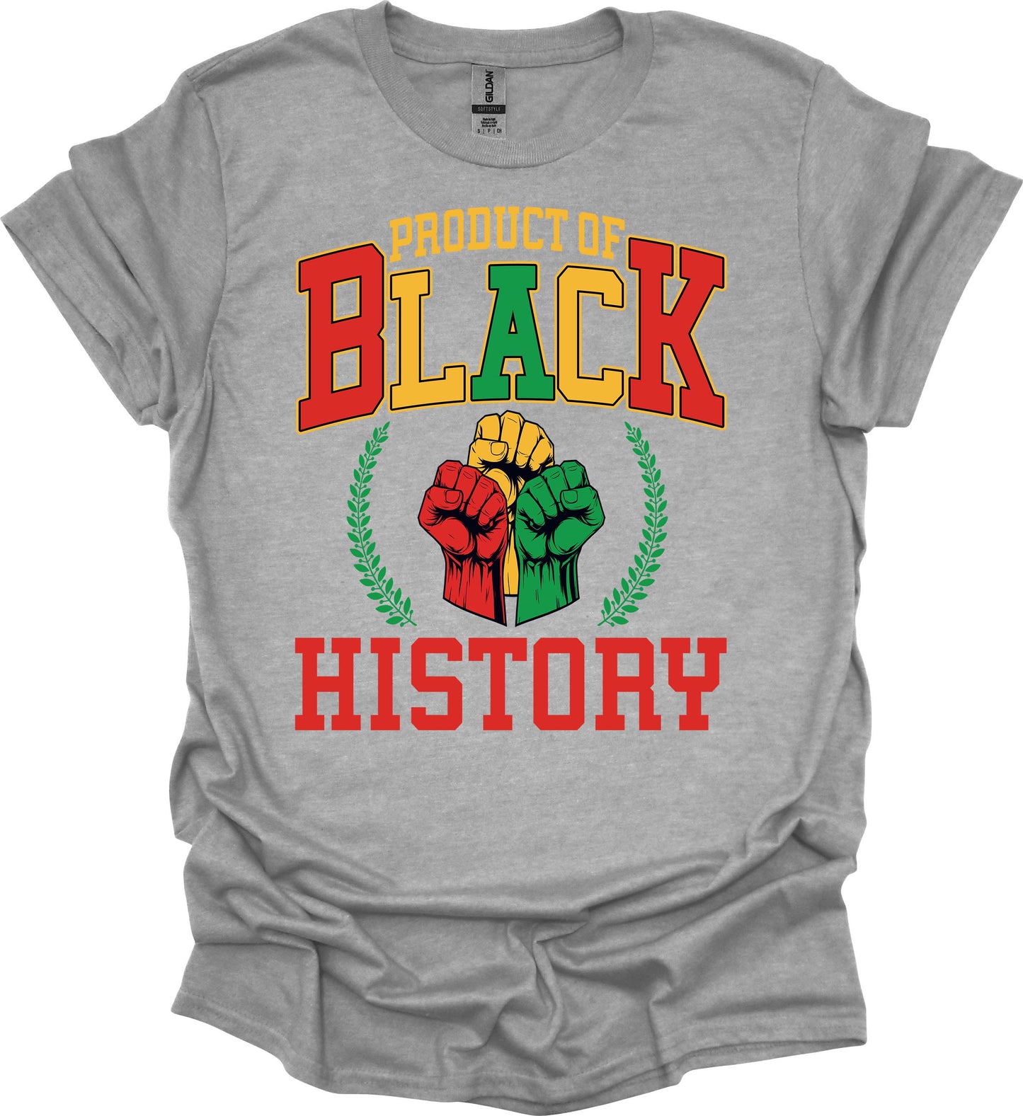 Product of Black History Tee – Red, Gold & Green Power image 3