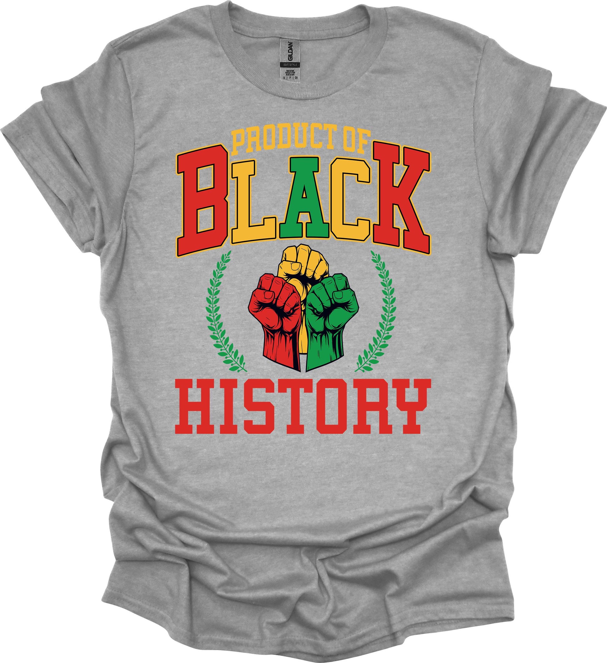 Product of Black History Tee – Red, Gold & Green Power image 3