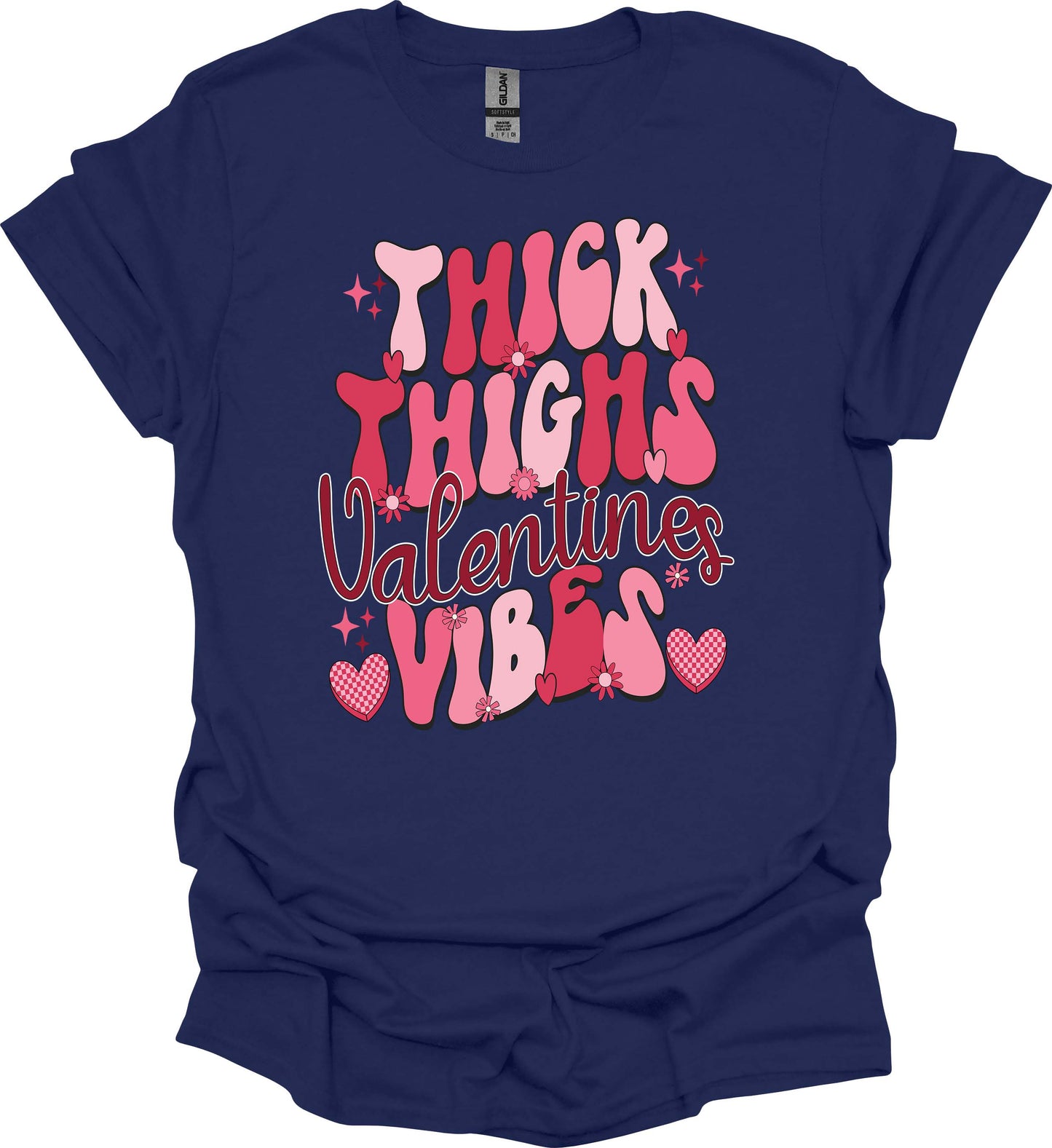 Thick Thighs Valentine Vibes Tee – Love Big, Strut Bold image 3