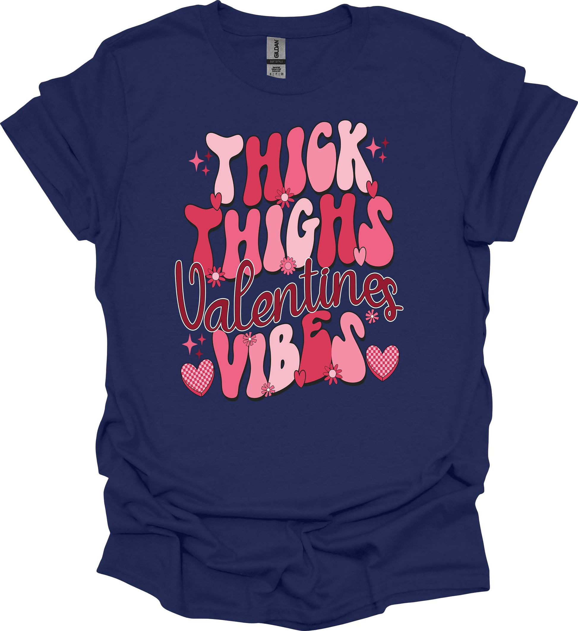 Thick Thighs Valentine Vibes Tee – Love Big, Strut Bold image 3