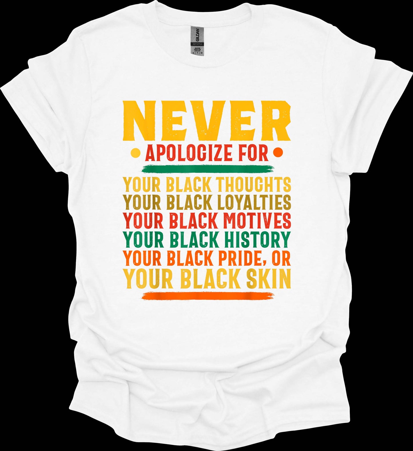 Never Apologize for Your Blackness Tee image 1