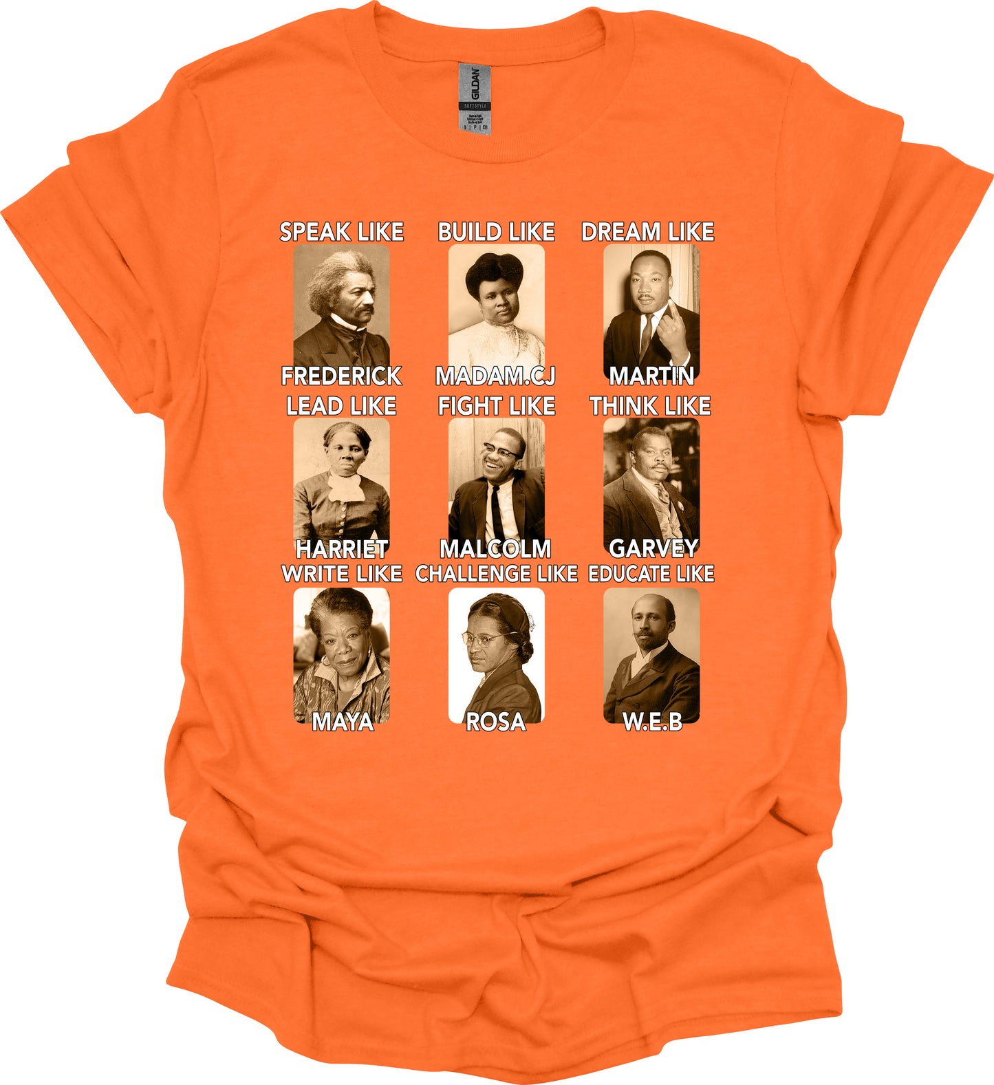 Emulate Greatness Tee – Black Icons, Timeless Lessons image 3