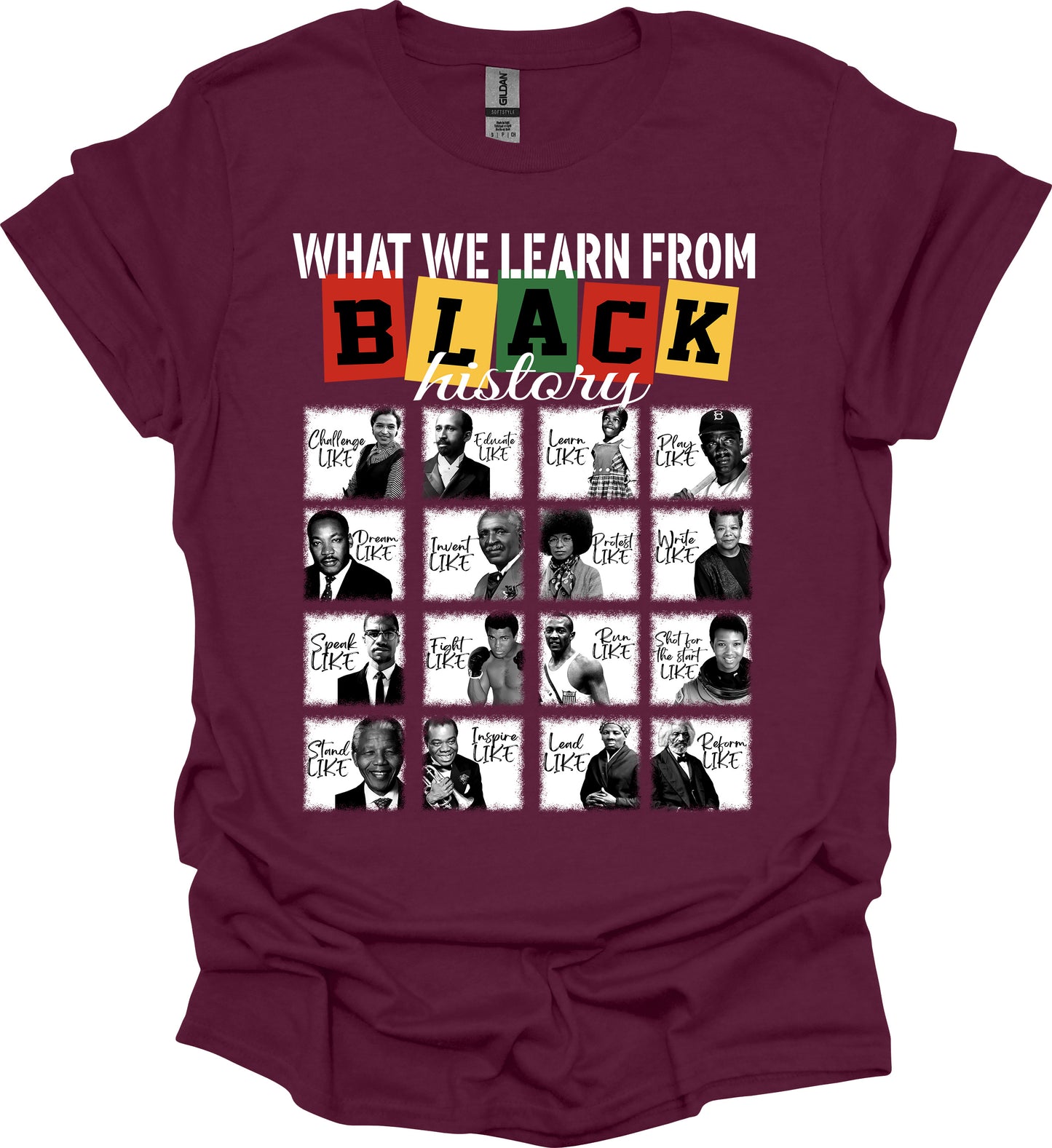 Lessons from Legends Tee – Black History Icons & Values image 6