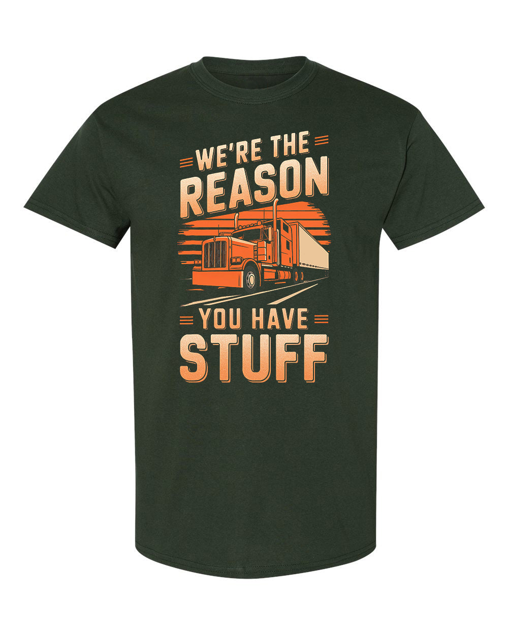 “We’re the Reason You Have Stuff – Trucker Pride Tee” image 4