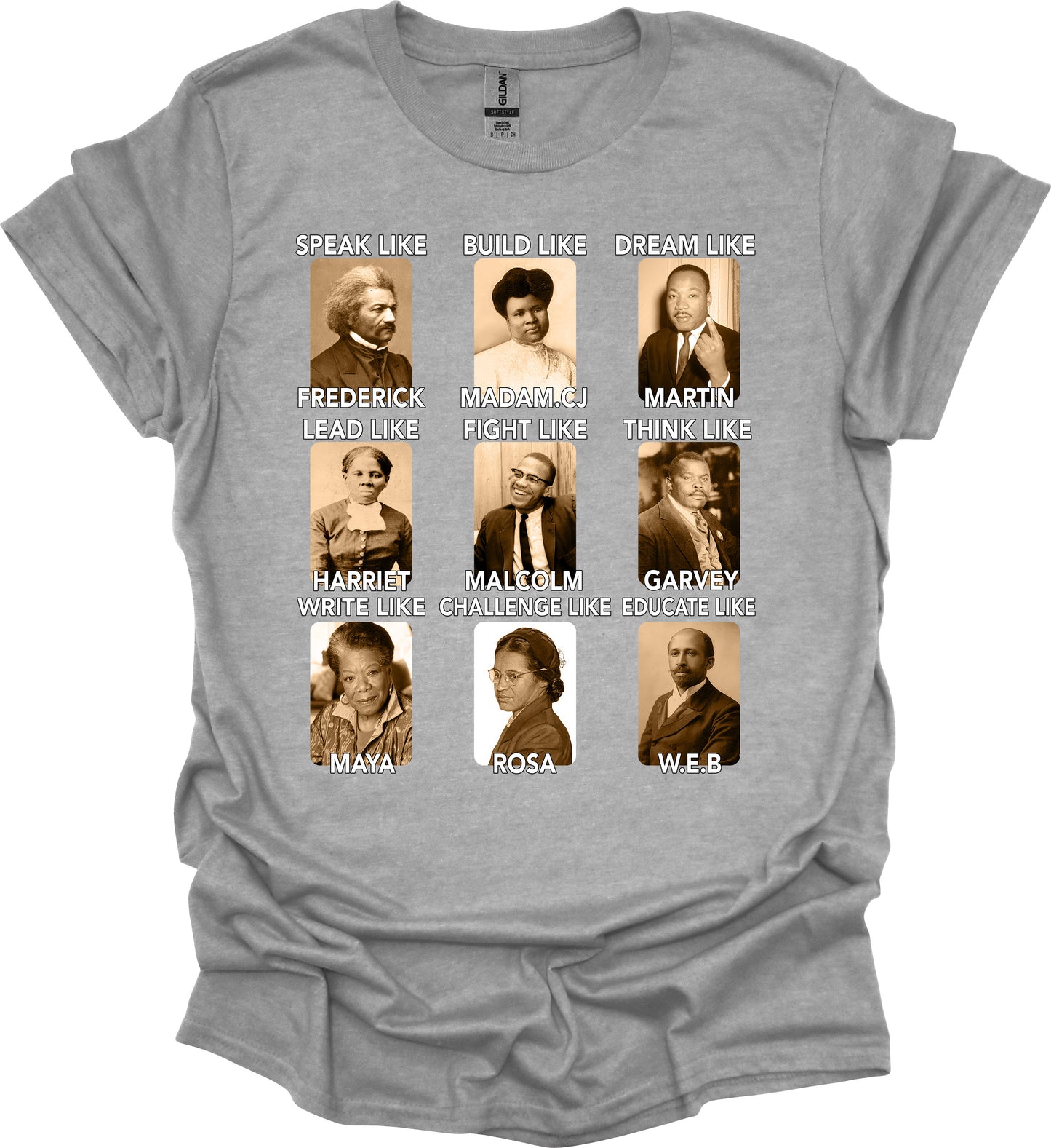 Emulate Greatness Tee – Black Icons, Timeless Lessons image 8