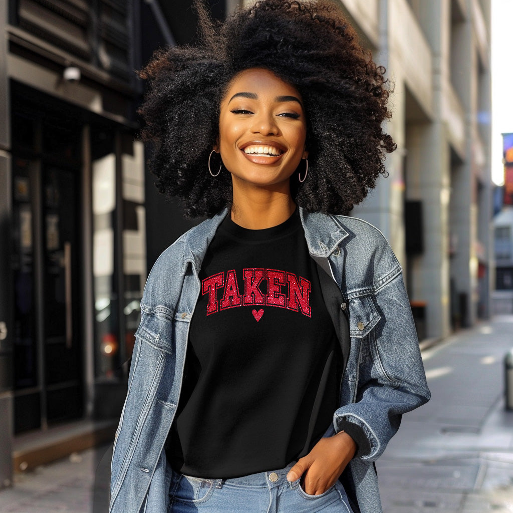 TAKEN Glitter Heart Tee image 0