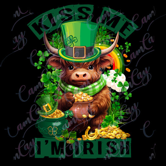 Lucky Moo – St. Paddy’s Day 4x4 Transfer image 0
