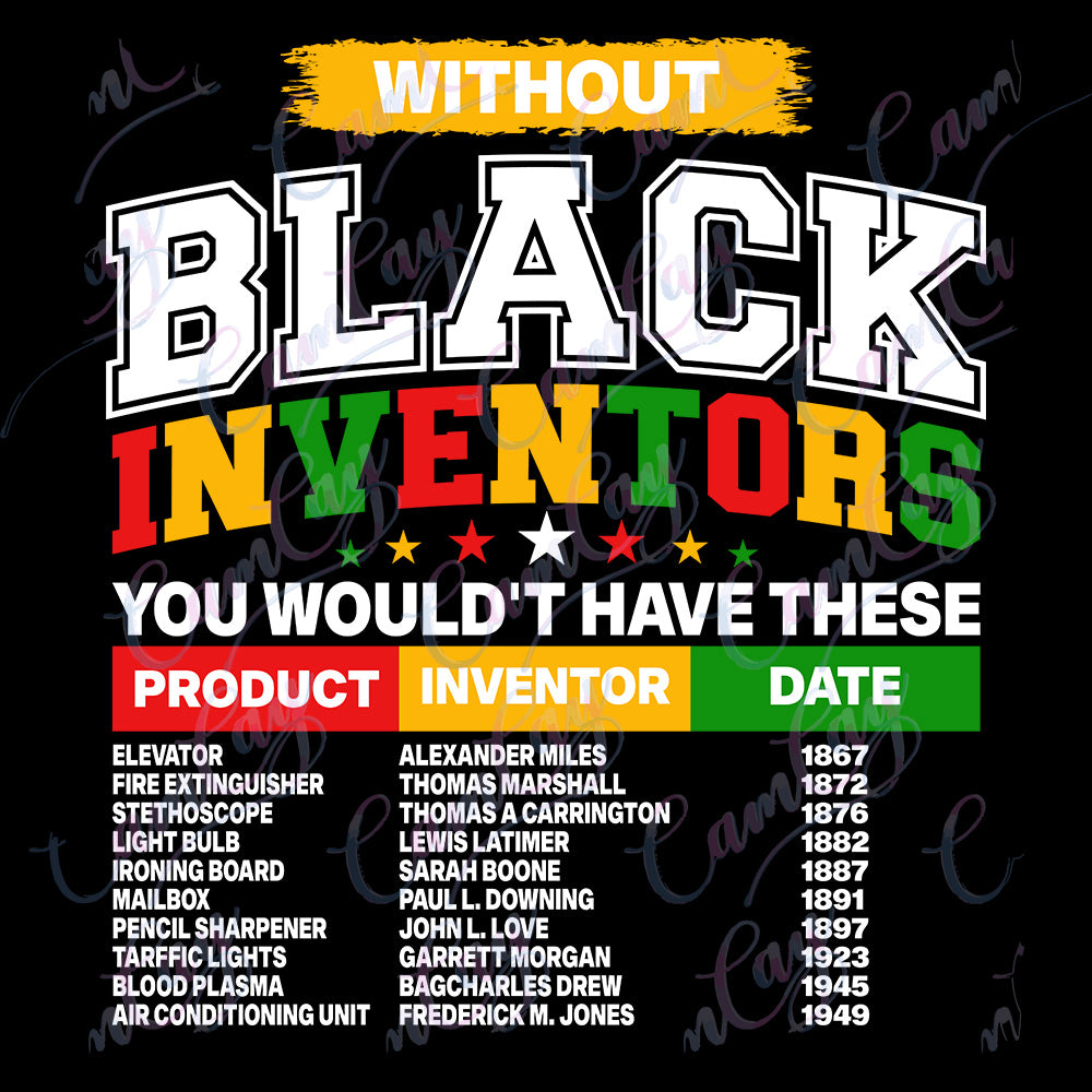 Black Inventors Matter 4x4 Transfer image 0