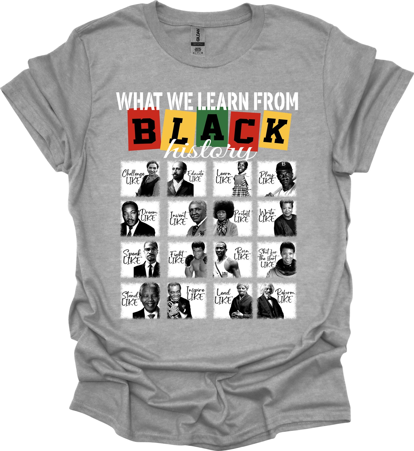 Lessons from Legends Tee – Black History Icons & Values image 7
