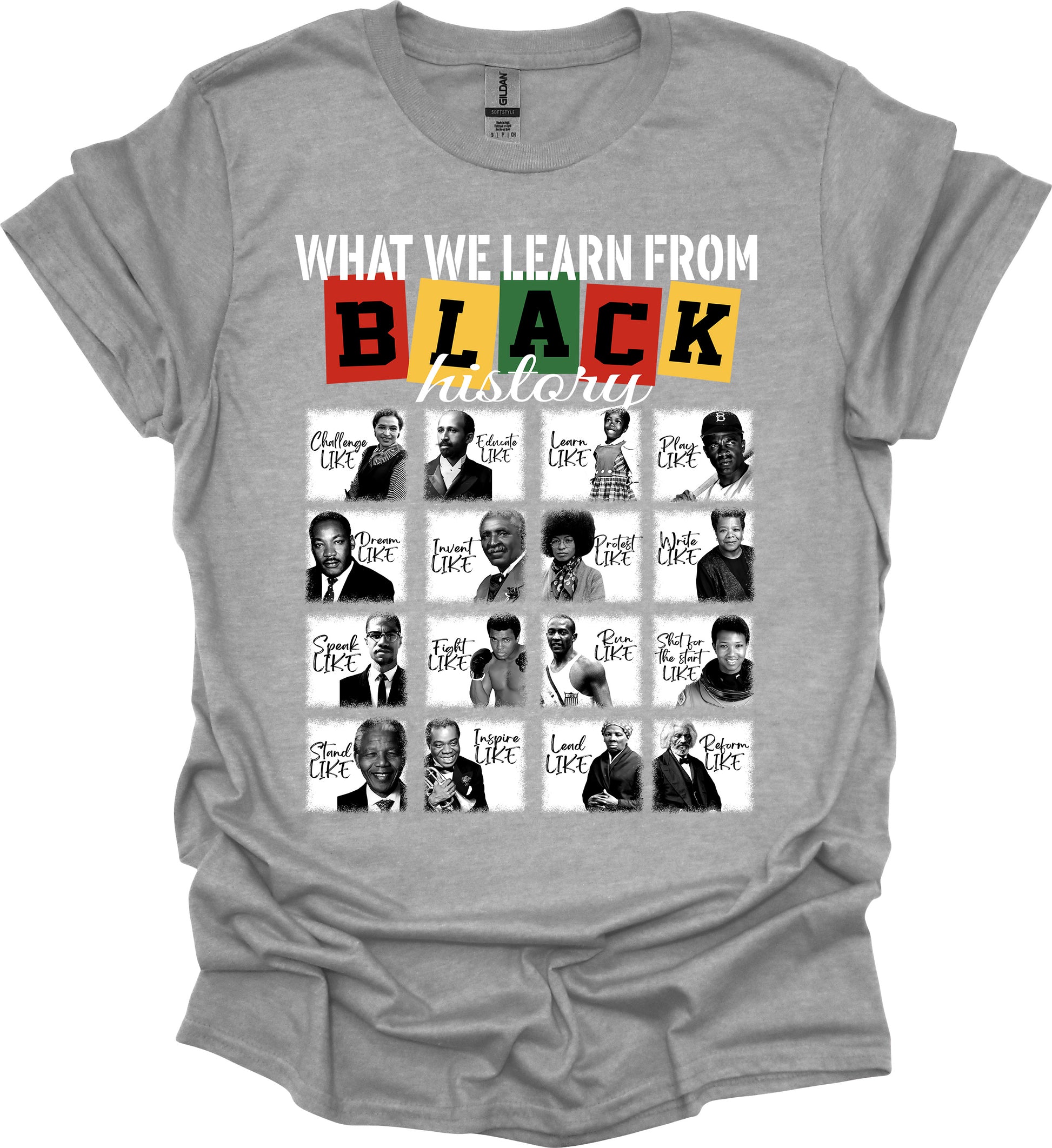 Lessons from Legends Tee – Black History Icons & Values image 7