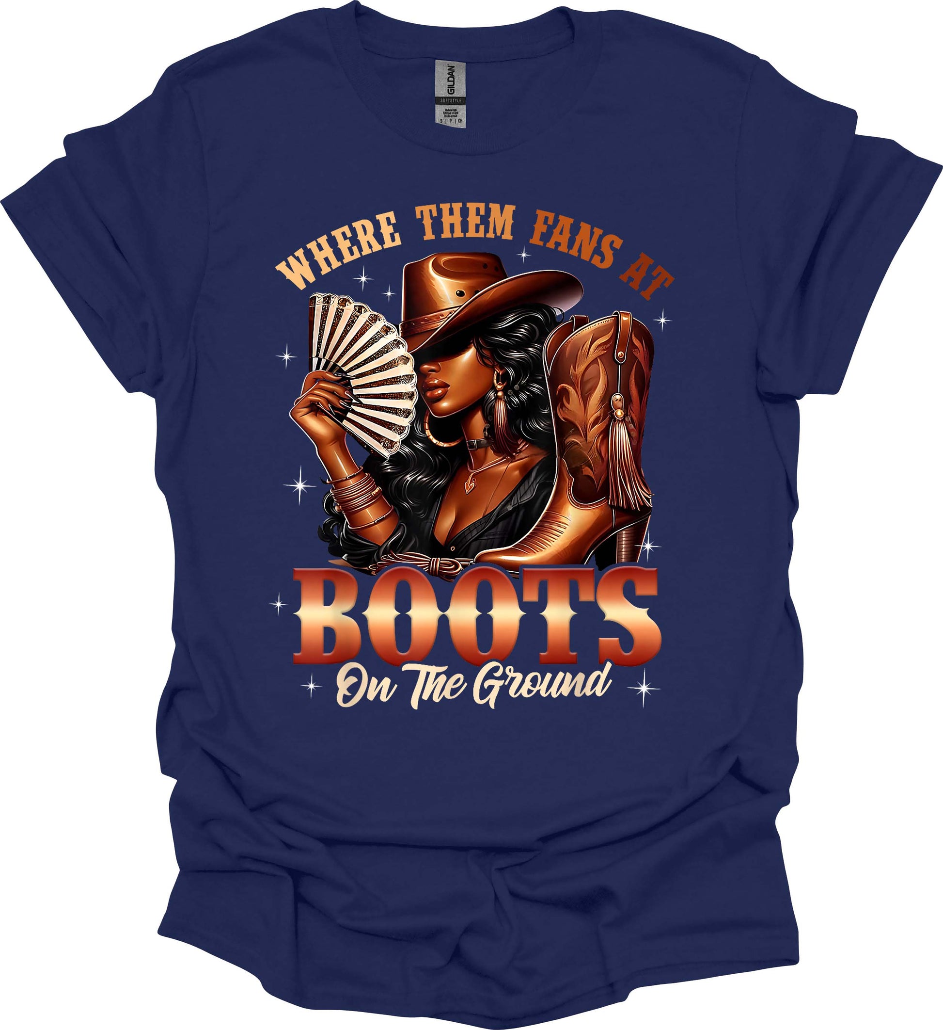 Where Them Fans At? Boots On the Ground Tee image 8