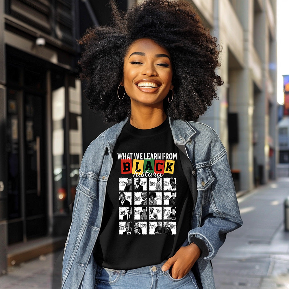 Lessons from Legends Tee – Black History Icons & Values image 0