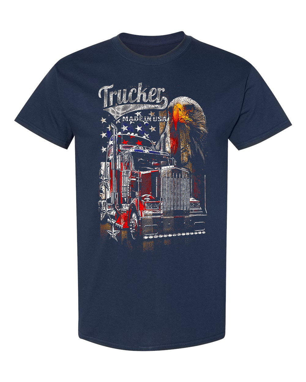 Patriotic Trucker – Made in USA Shirt image 1