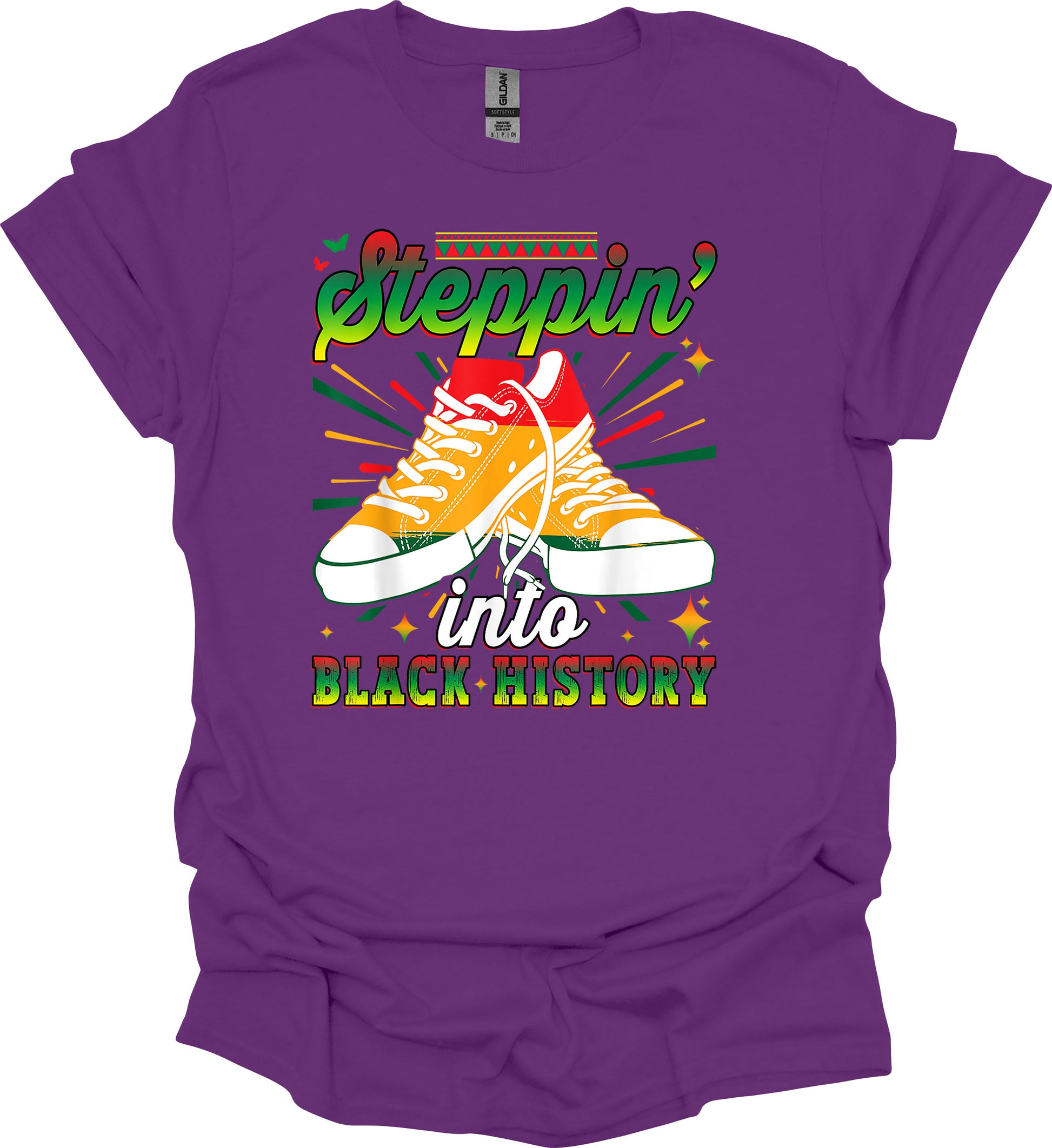 Steppin’ Into Black History Tee – Bold Moves, Deep Roots image 2
