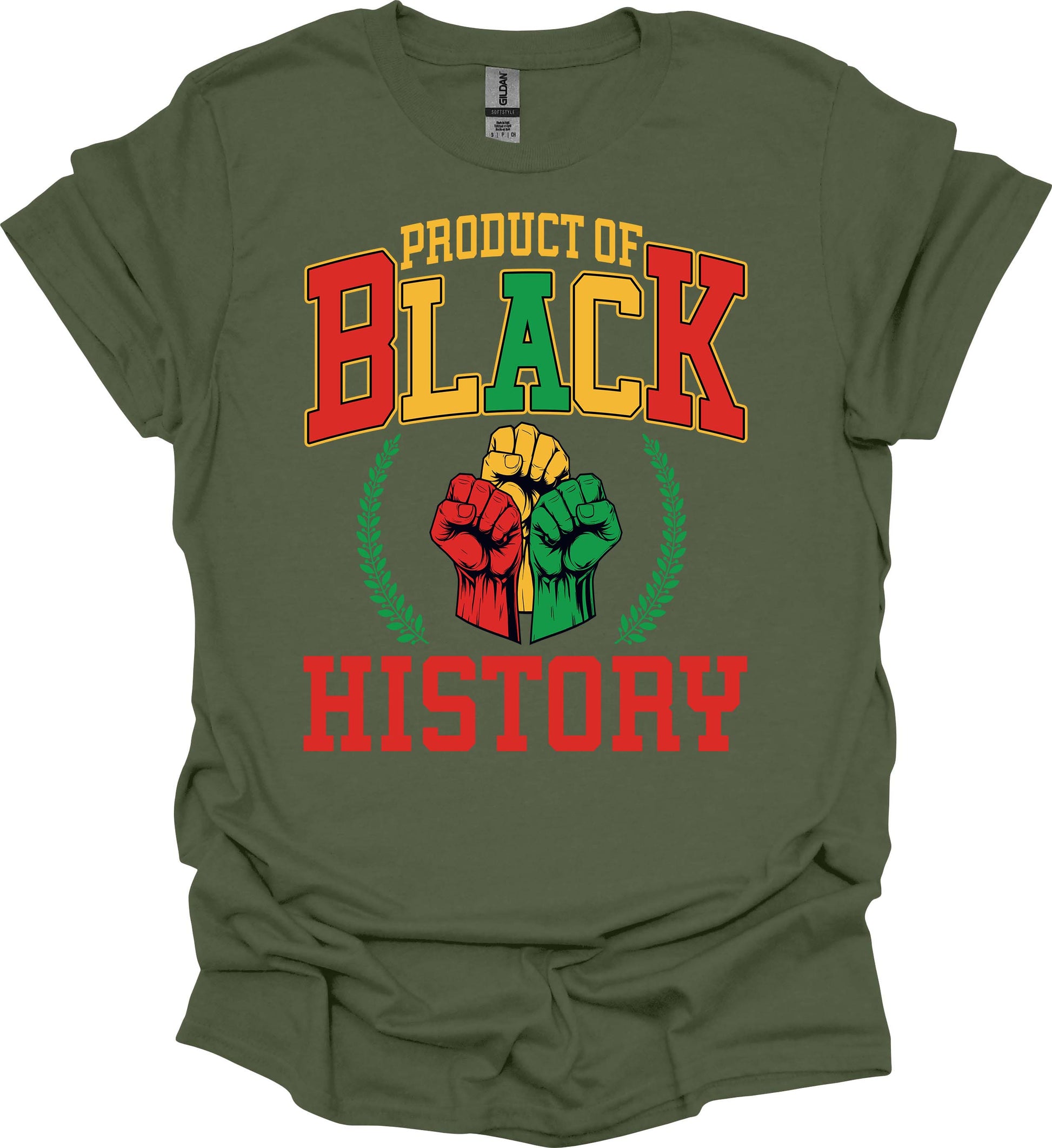 Product of Black History Tee – Red, Gold & Green Power image 7