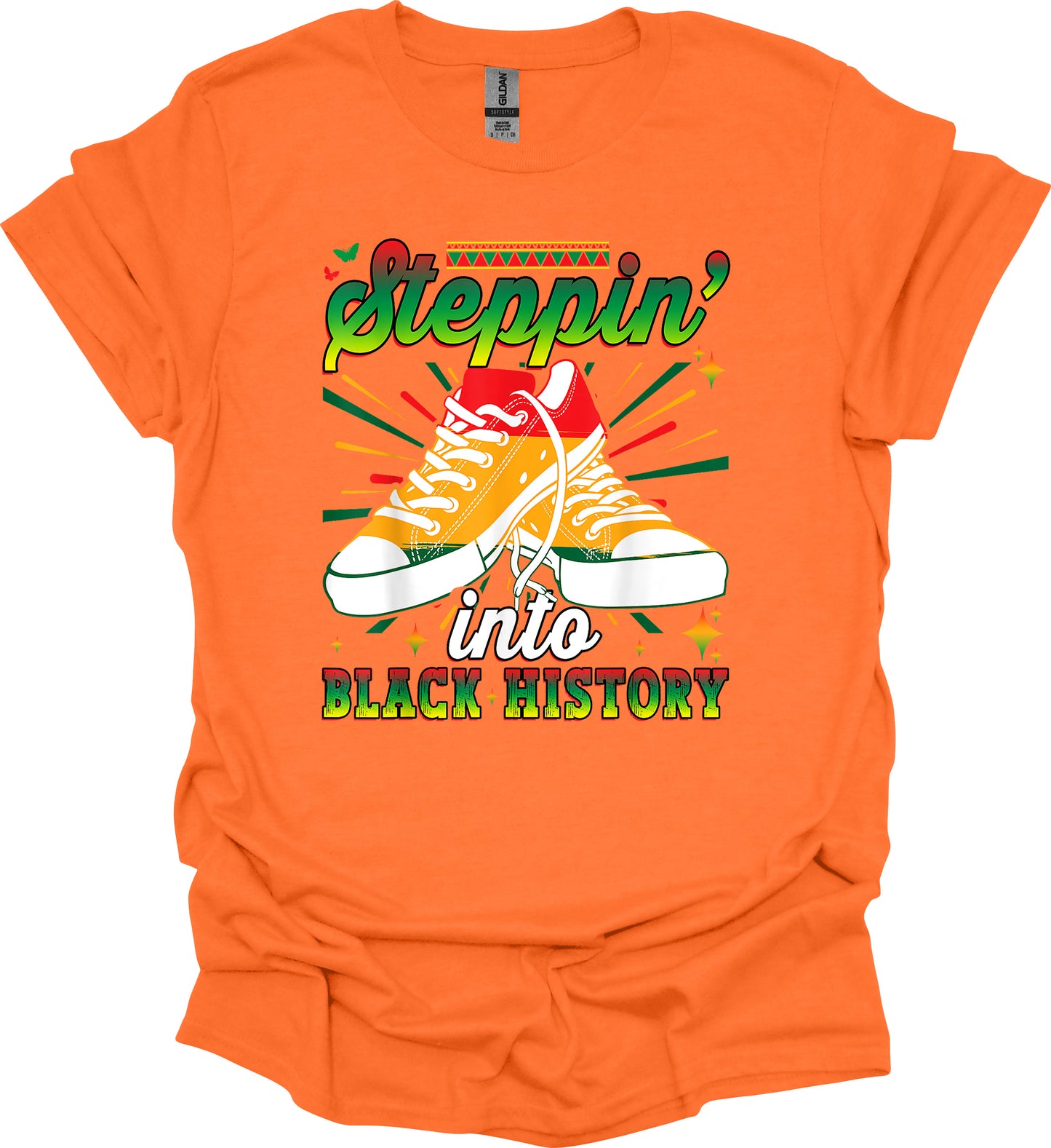 Steppin’ Into Black History Tee – Bold Moves, Deep Roots image 3
