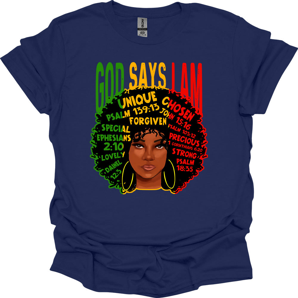 God Says I Am Tee – Faith, Identity & Power image 3