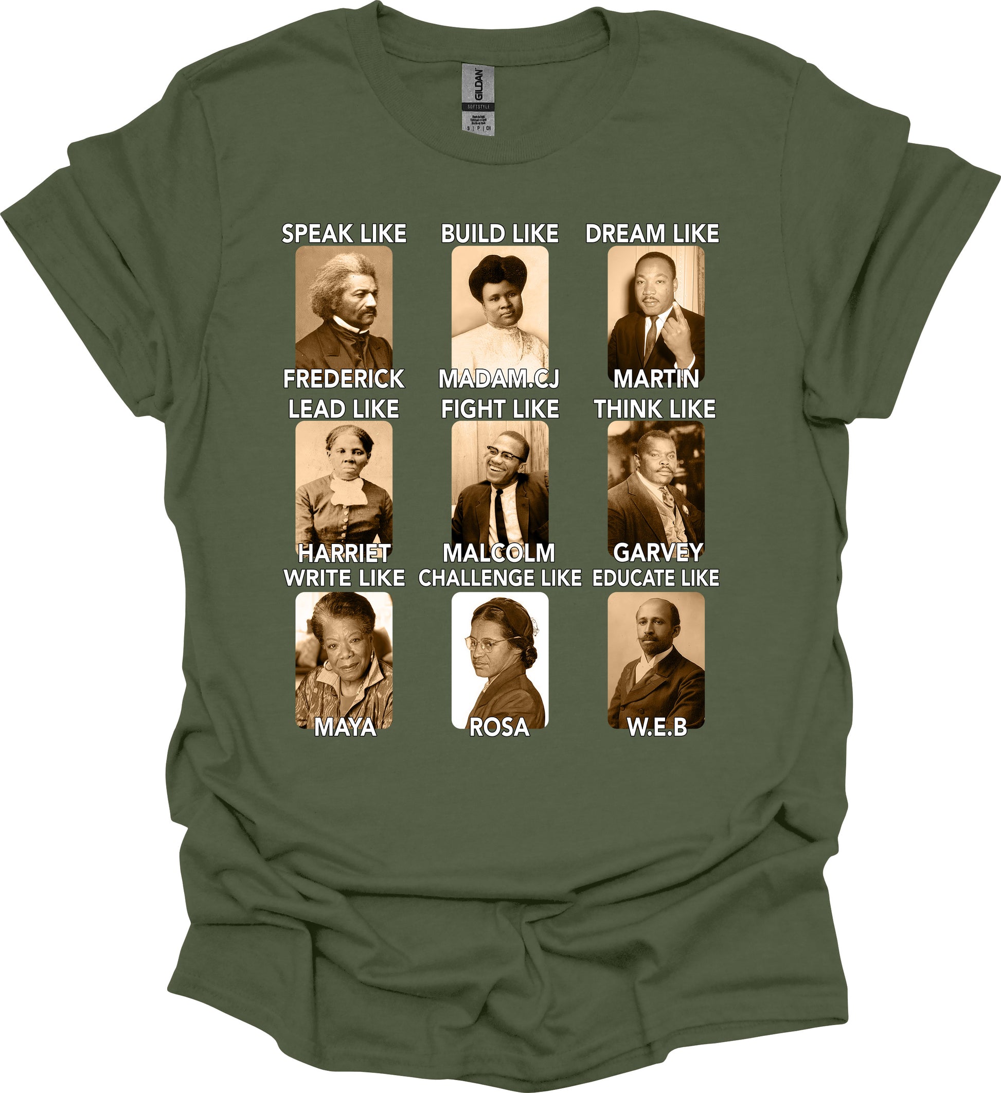 Emulate Greatness Tee – Black Icons, Timeless Lessons image 6