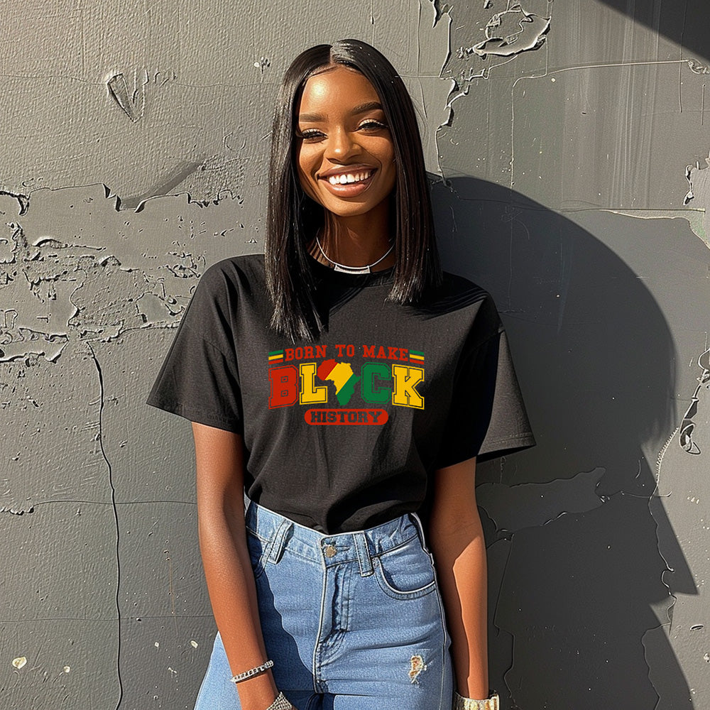 Born to Make Black History Tee – Legacy in Every Letter image 0